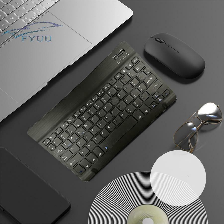 Black 10 inch Bluetooth Keyboard For Mobile Phone Tablet Laptop Control Keyboard