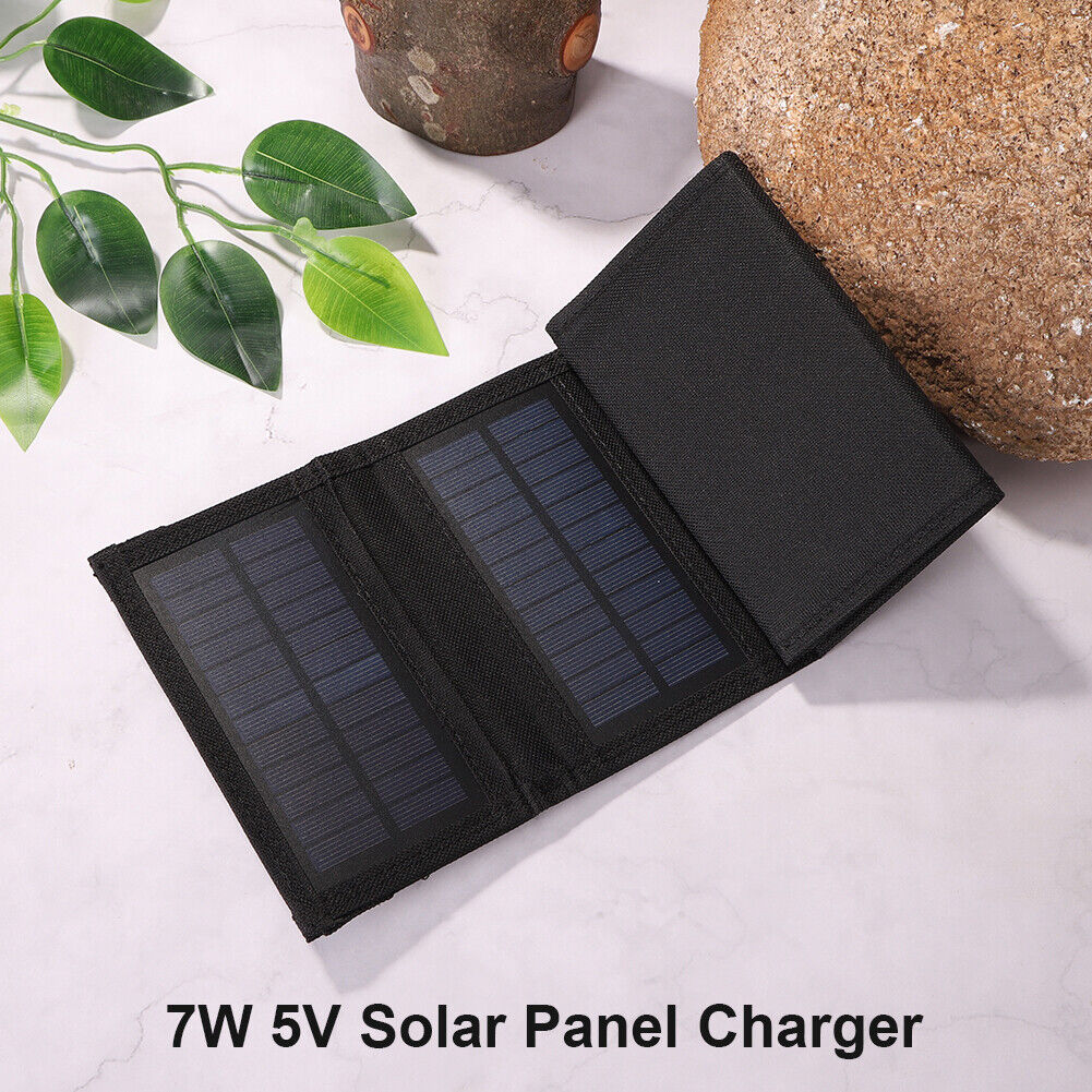 7W USB Foldable Solar Panel Charger Pack Portable Charging for Mobile Phone