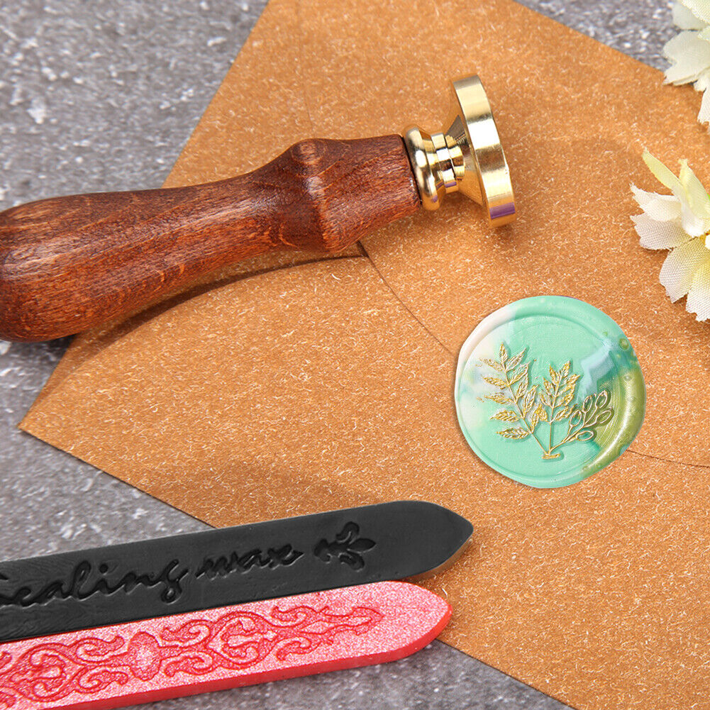Grass Flower Wax Sealing Stamp Head Round Copper Stamps w/o Handle (ZR012)
