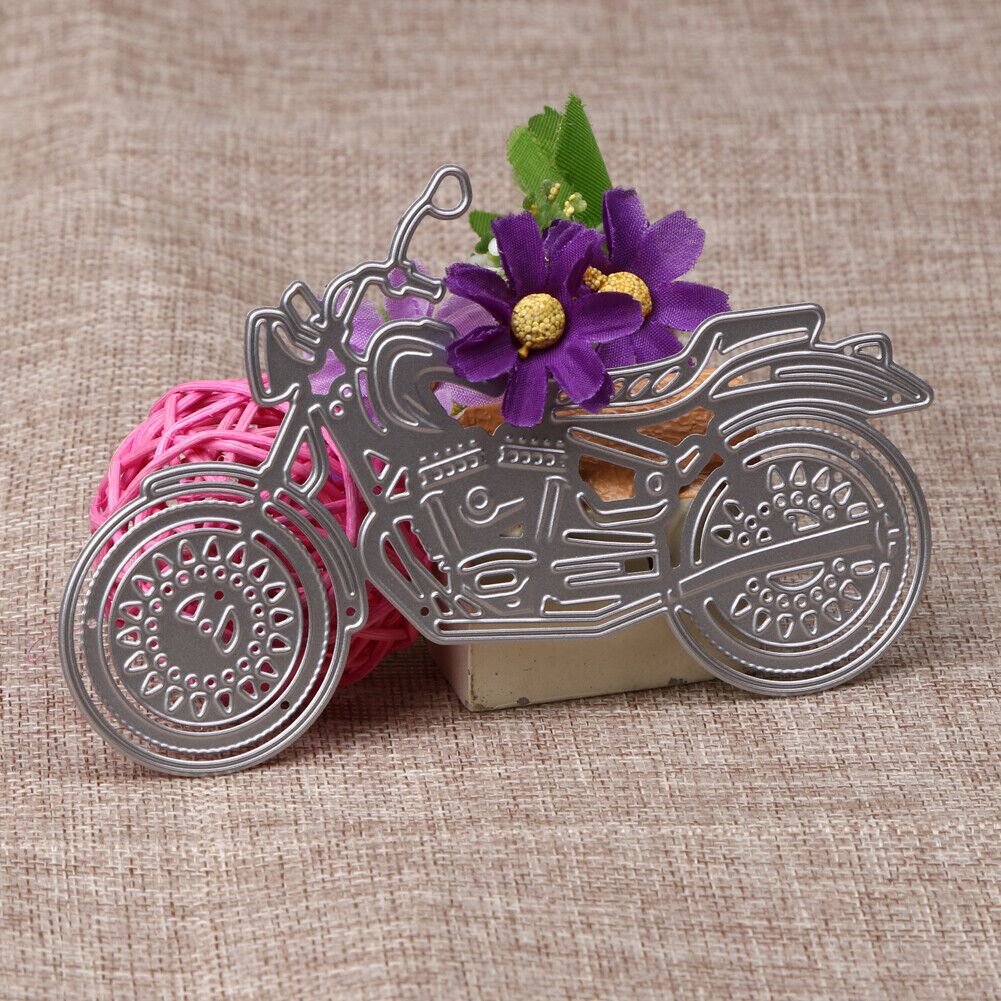 Motorcycle Metal Cutting Dies Stencils DIY Scrapbooking Album Decorative