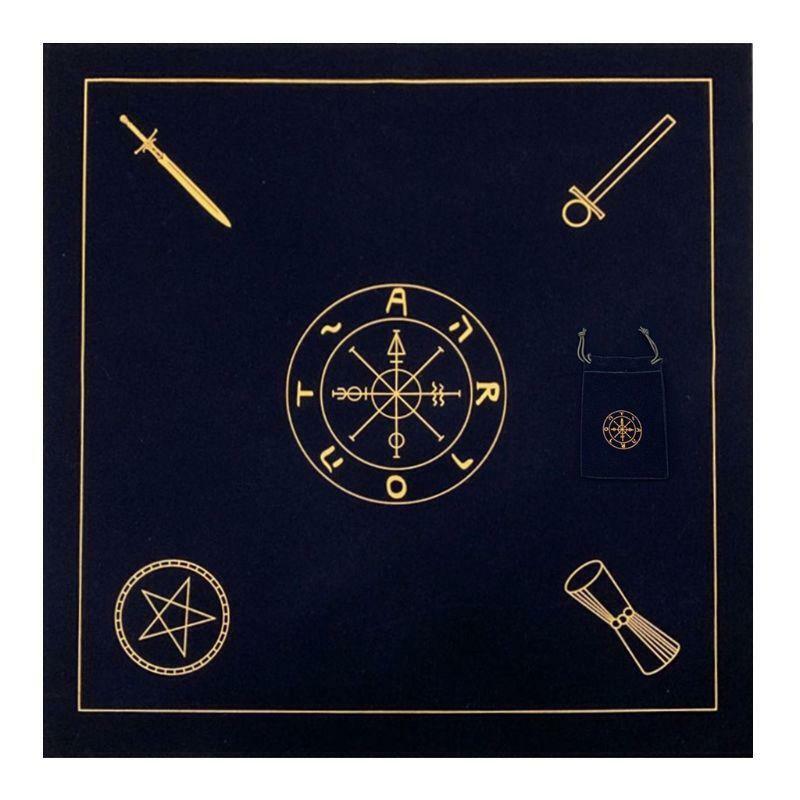 Altar Tarot Cloth Velvet Tarot Cards Tablecloth with Bag Board Game Accessories