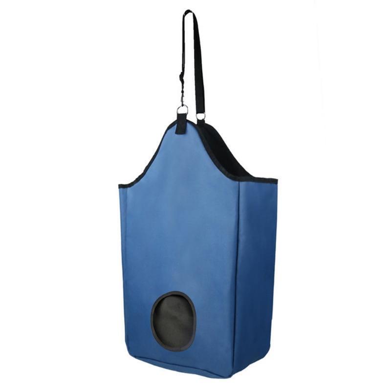 Horse Feeding Hay Bag Oxford Cloth Cow Cattle Pony Feeder Adjust Storage Pouch