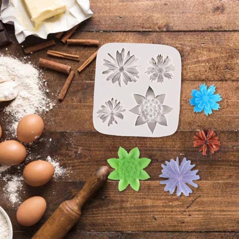 DIY Fondant Moulds Silicone Chocolate Moulds Cake Decorations Baking Accessories