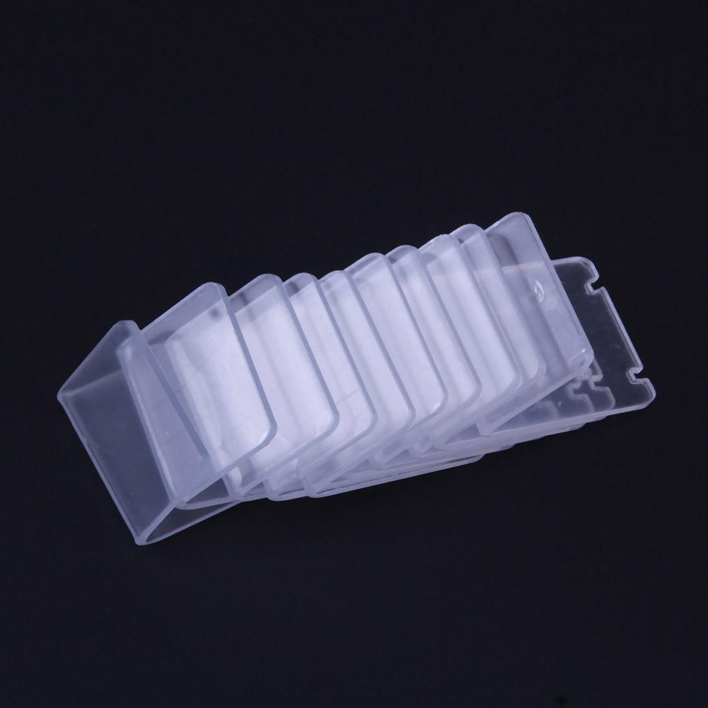 10pcs Clear Acrylic Earring Jewelry Display Rack Stand Holder+Protect Flim