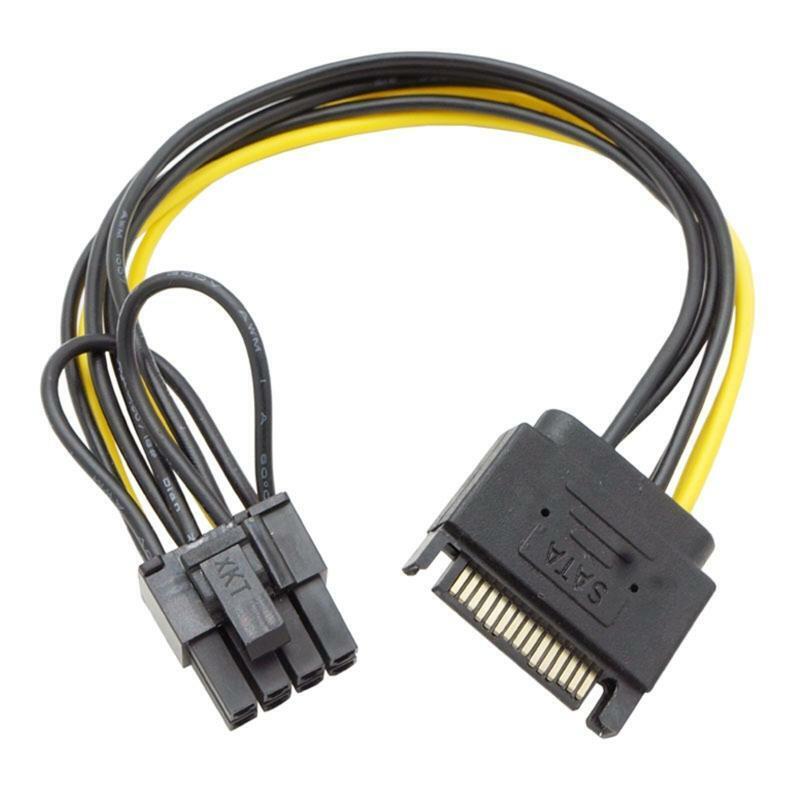 Sata to 8pin PCIe Graphics Card Power Cable Sata 15pin to 8pin PCI-e PCI Express