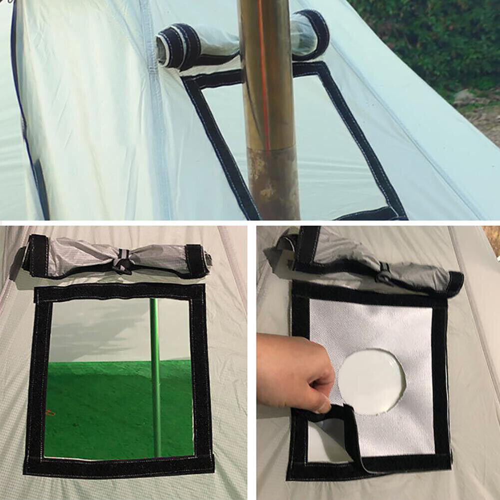 Outdoor Camping Tent Stove Fireproof Cloth Flue Pipes Fire Resistant Cloth