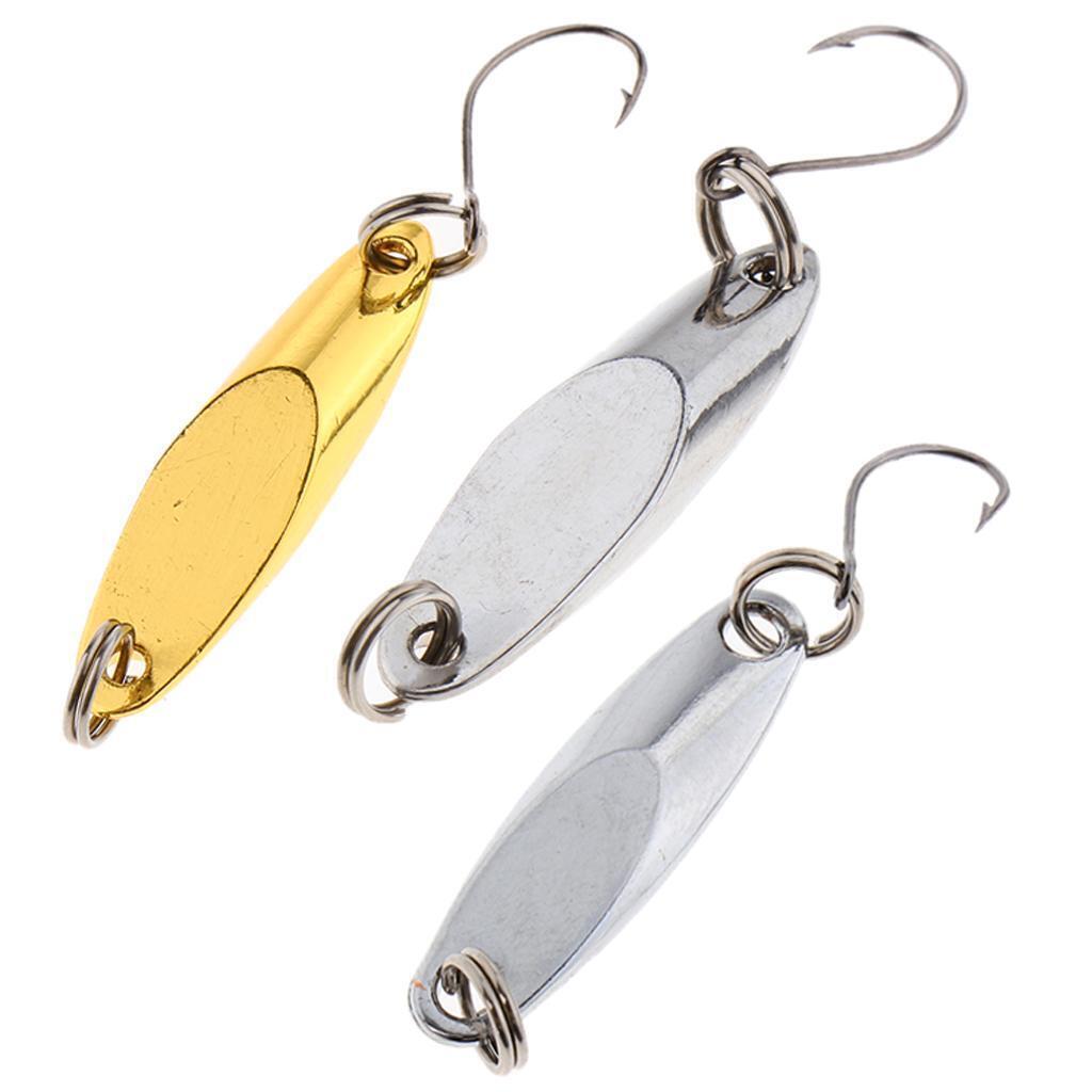 3Pcs Spoon Fishing Lures Metal Sequins Jigs   Lures Jigging Baits