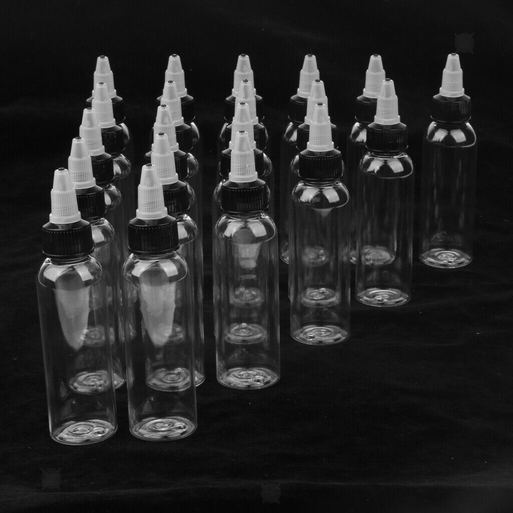 20 Pieces Empty Plastic Squeeze Bottle withTwist  Applicator 30ml