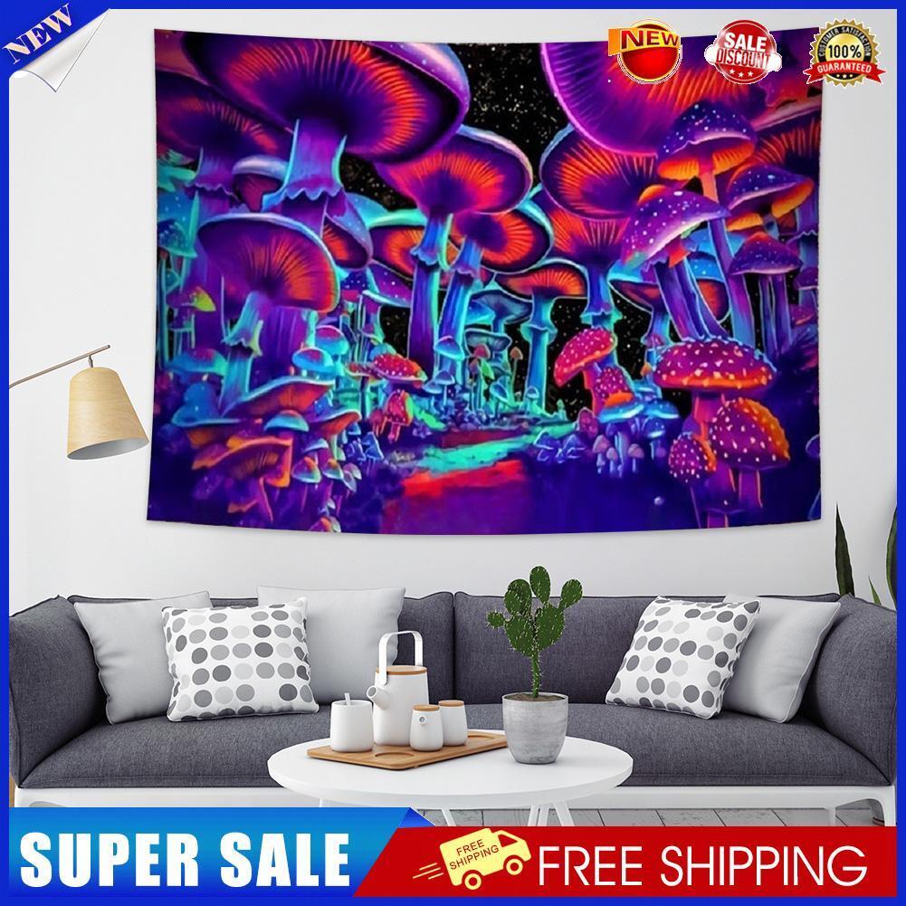 Multifunction Mushroom Wall Tapestry Hanging Blanket Beach Camping Carpet