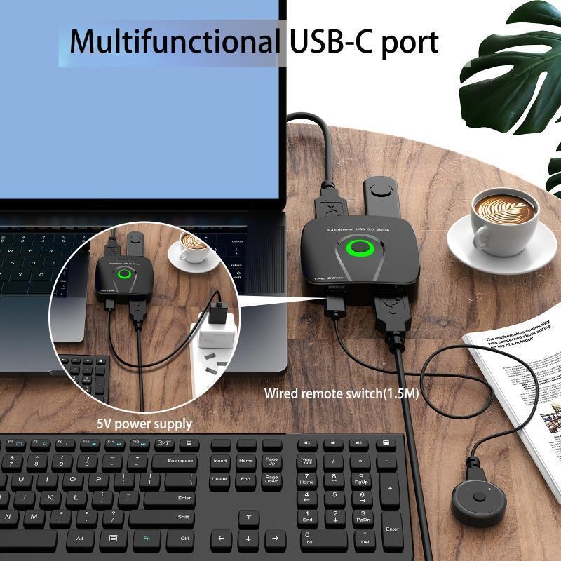 USB 3.0 Switch USB Switch Selector USB Bi-directional Switcher Box USB Sharing