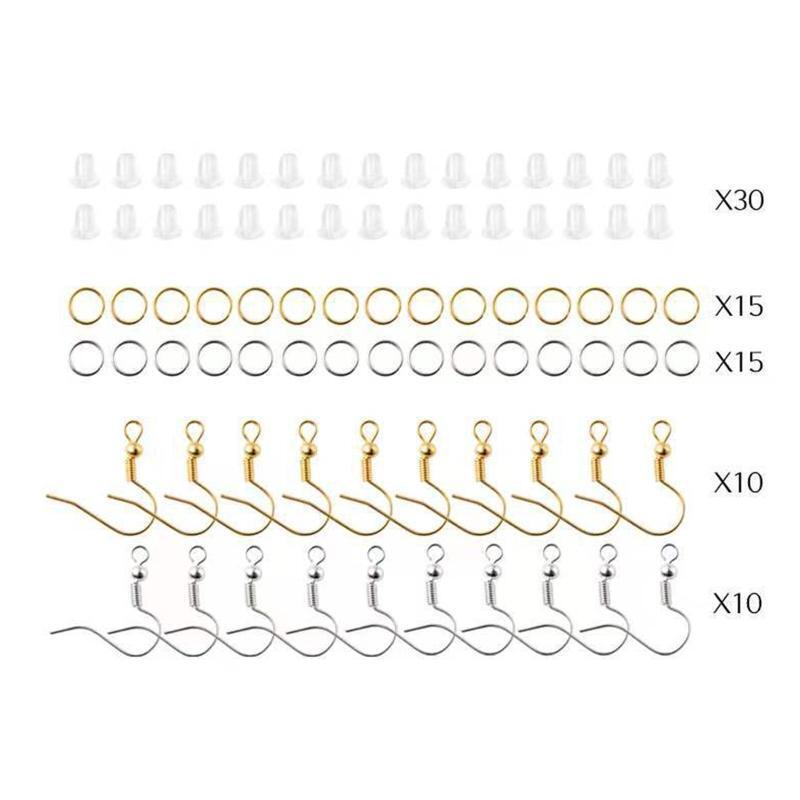 140PCS Clay Earring Making Kit Make 10 Pair Earrings for DIY Jewelry Making