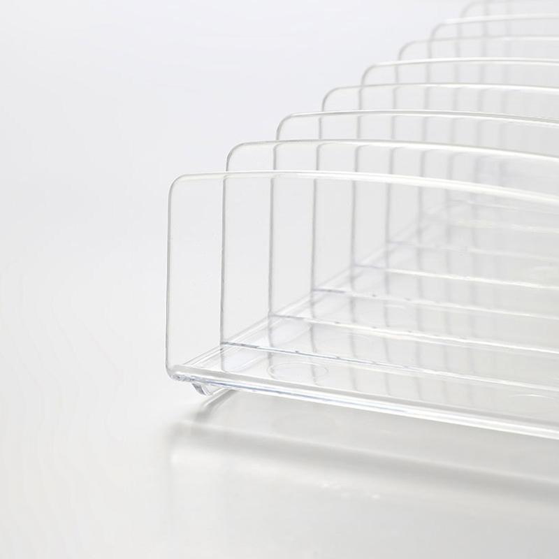 Eyeshadow Palette Storage Holder 9 Divided Grids Clear Makeup Organizer