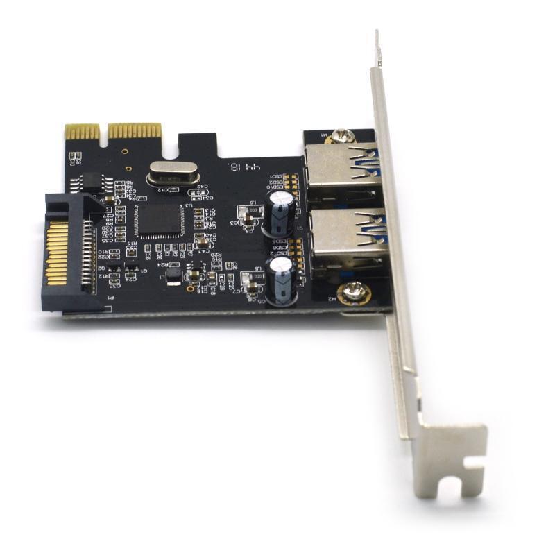 2Port 5Gbp USB3.1 PCI Express (PCIe) Expansion Card Self-Powered PCIe Converter