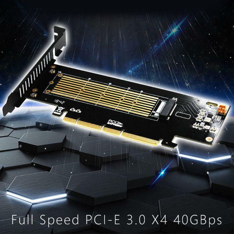 M.2 NVMe Adapter to PCIE3.0 GEN3 M.3 Built-in Turbo Fan for 2230-22110 NVME Card
