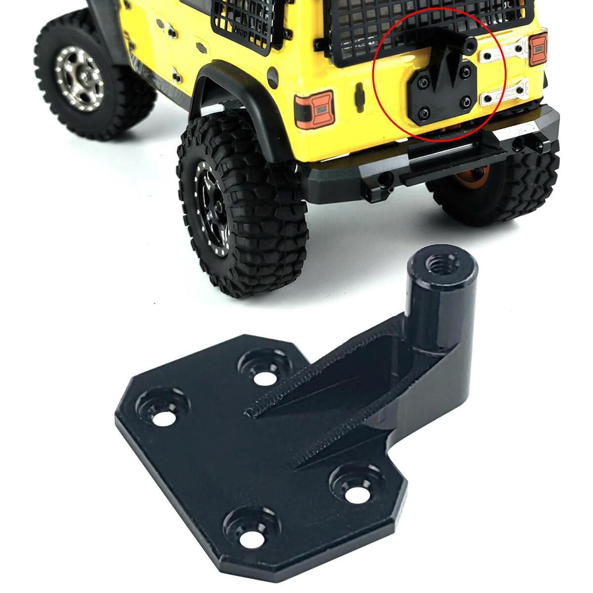 Spare Tire Base Plastic Simulation Remote Control Black for 1:24 Crawler