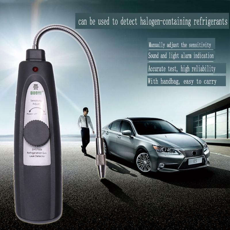 HVAC Refrigerant Leak Detector Auto Halogen Leakage Tester with 9 Inches Probe