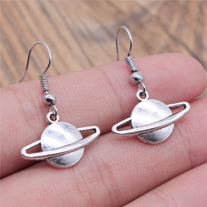 Creative Saturn Earring Fishhook Drop Dangle Earring for Female Women Gifts