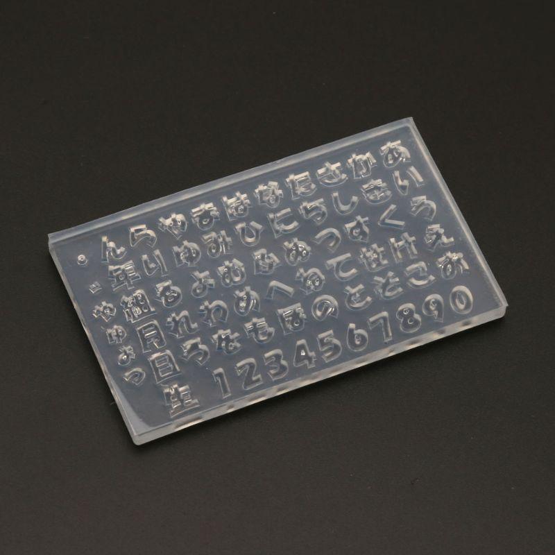 Handmade Craft Carving Mold Hiragana & Katakana Silicone Templates Mold Craft