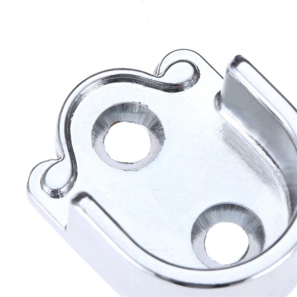 2Pcs Wardrobe Closet Tube Rail Support Metal Rod Bracket  Pole Holder 19mm Dia