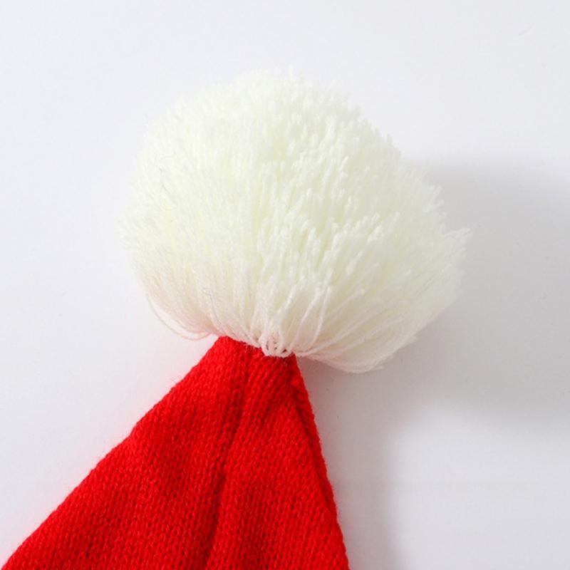 Christmas Santa Hat Knitted Santa Hat  Head Warmer Santa Beanie