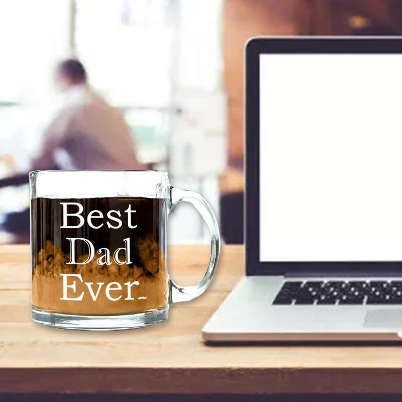 Funny Glass Coffee Mug - Christmas Gifts For Mom or Dad From Kids, Son