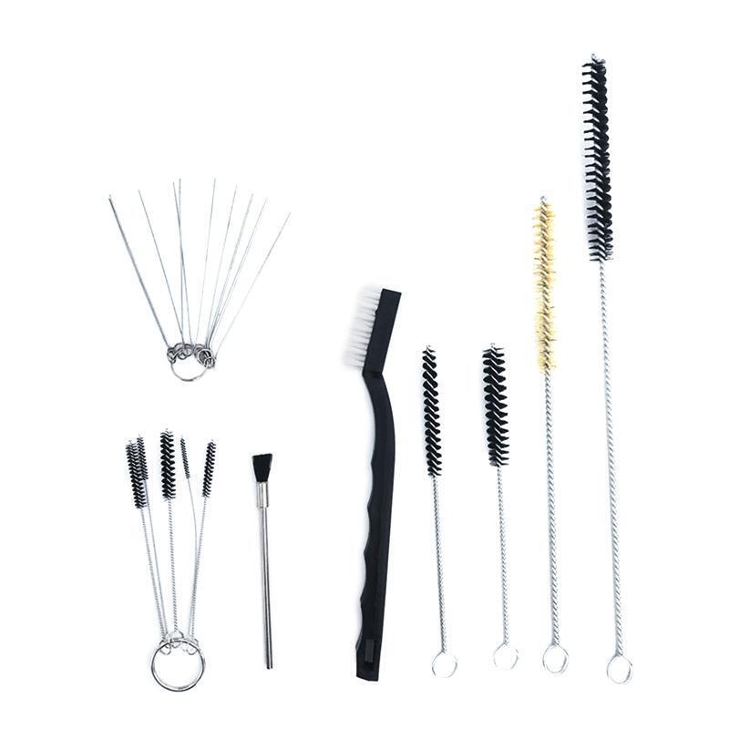 17 Pcs/Set Spray Gun Cleaner Wash Needle Air Brush Accessories Cleaning Tool Kit