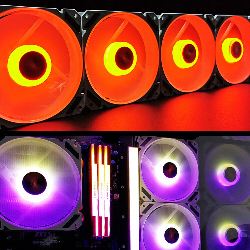120mm PWM ARGB PC Case Fan 4 Pin Addressable RGB Cooling Fan for CPU Cooler
