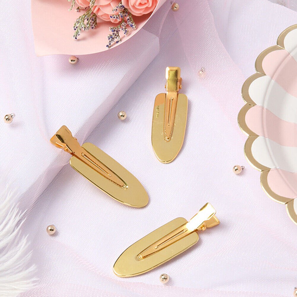 Durable Metal Material Leaf Shaped Seamless Hair Clips Fixed Bangs Tools