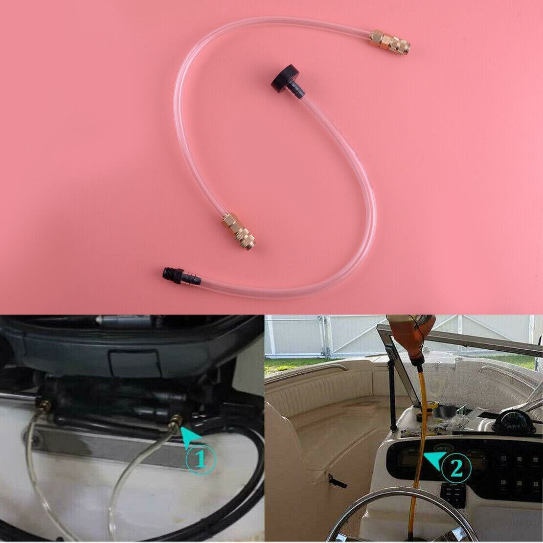 2pcs/Kit Bleed Kit Filler Kit Fit for Seastar Hydraulic Steering Systems