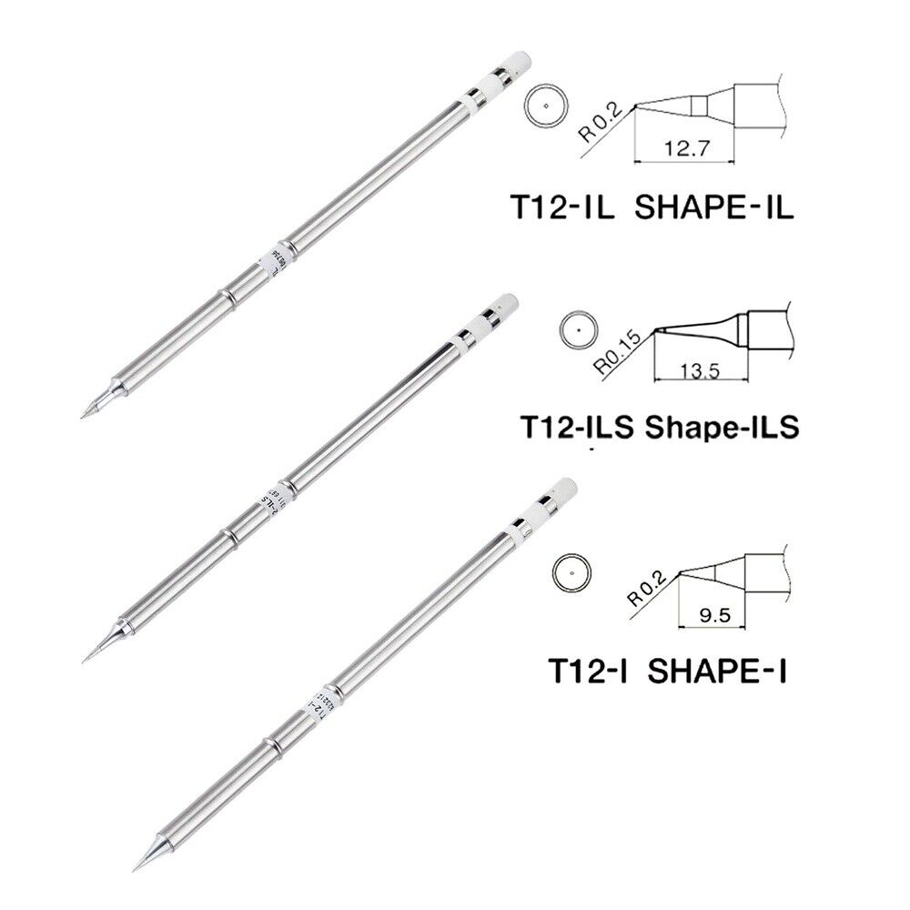 Replacement T12-ILS I IL Solder Iron Tip For Hakko Soldering Rework Station 3Pcs