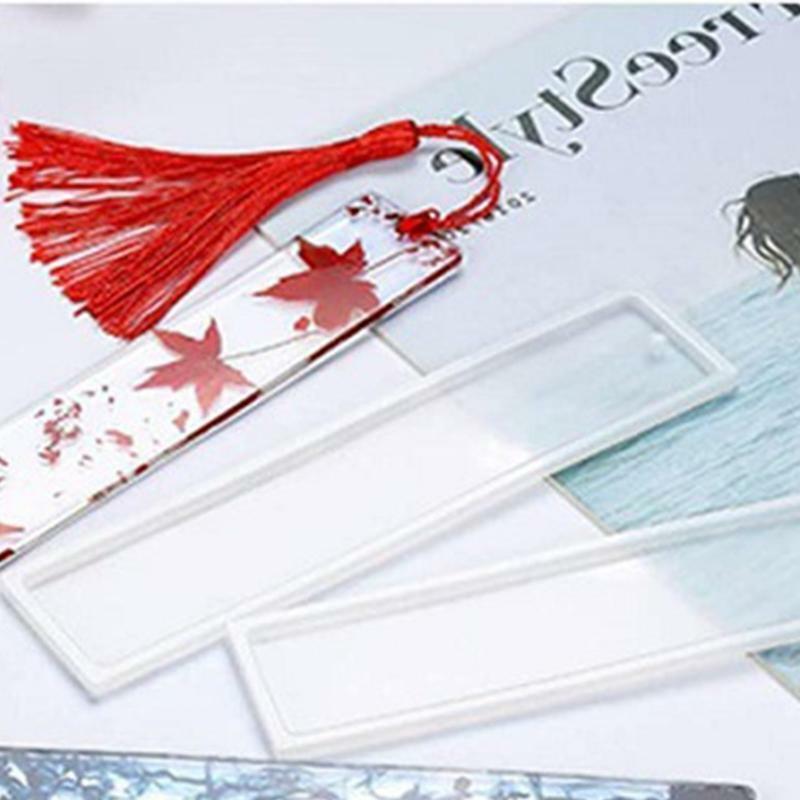 Pack of 46 Pcs Bookmark Mold Kit Small Medium Large Mold with Colorful Tassles