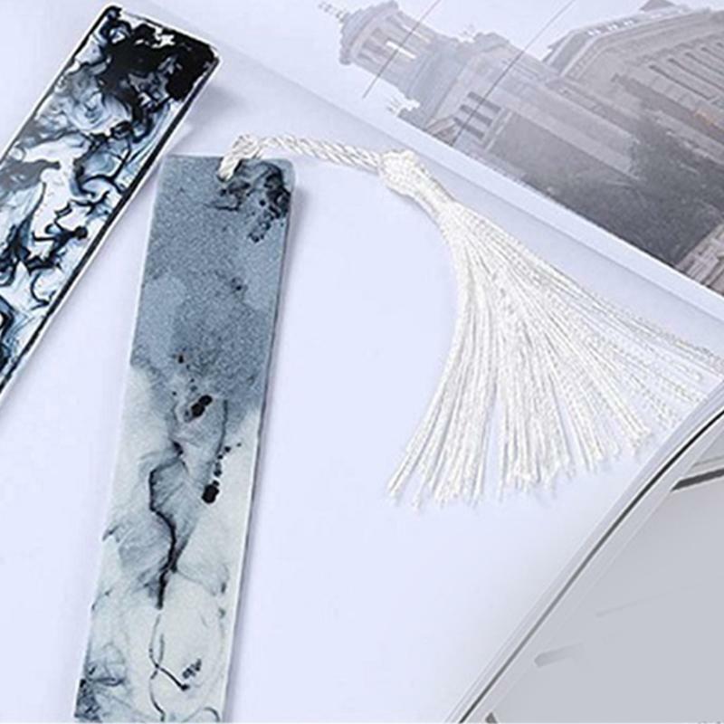 Pack of 46 Pcs Bookmark Mold Kit Small Medium Large Mold with Colorful Tassles