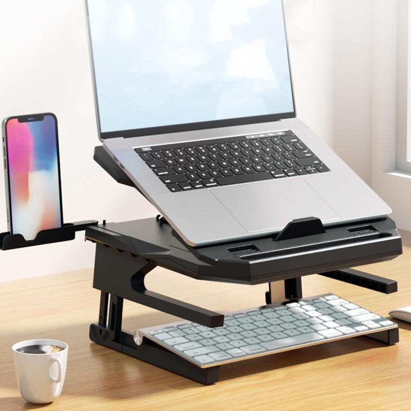 New Arrival Laptop Support Rack 360° Adjustable Folding Notebook Riser Holder