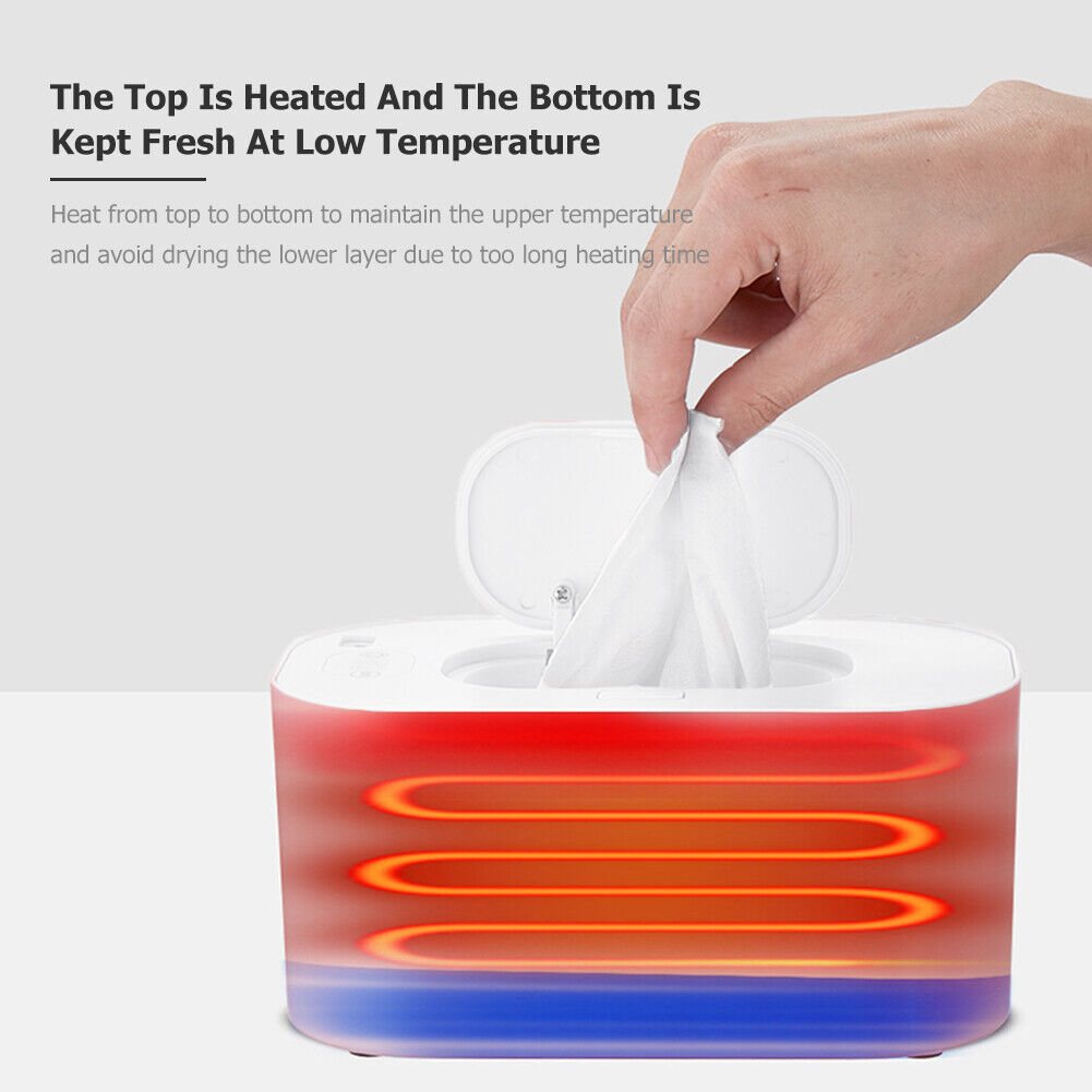 USB Baby Wet Wipes Heater Home Car Tissue Paper Warmer Warming Box (White)