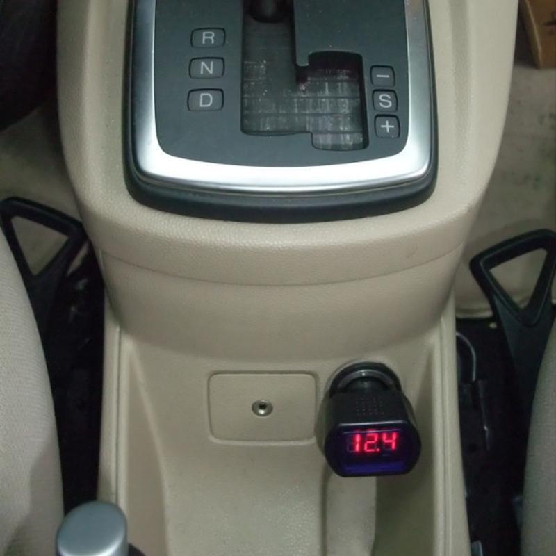 LED Digital Display Voltmeter Car Motorcycle Voltage Volt Gauge Panel Meter
