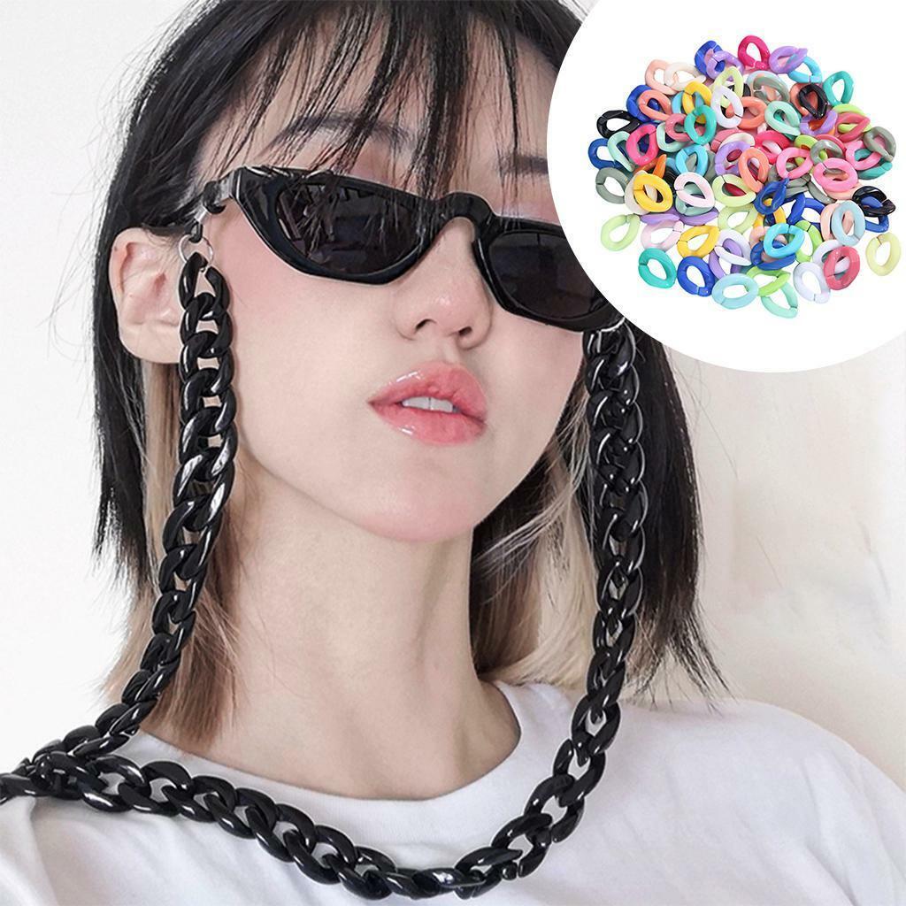 Acrylic Colorful Twist  Buckle for DIY Handmade Keychains Earrings
