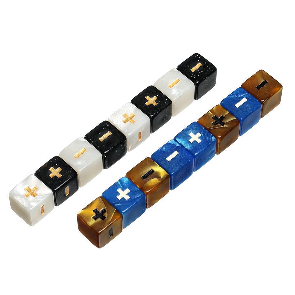 Operation Dice Board Game Accessories Two-color Dices Plus and Minus Dice