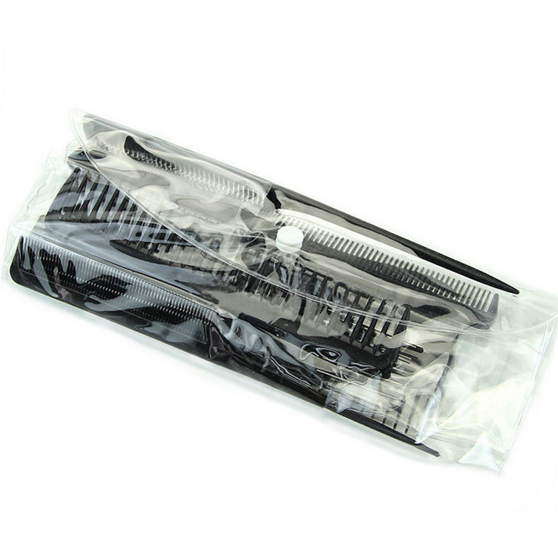 10pcs Black Professional Salon  Styling Comb Brushes