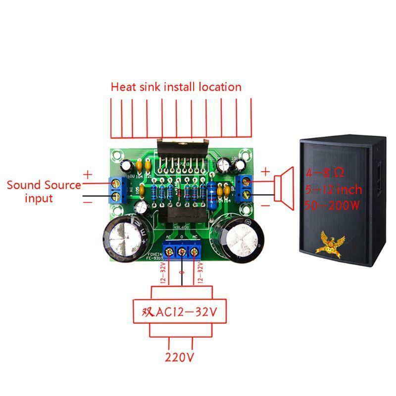 TDA7293 Amplifier Board AC 12-32V 100W Mono Single Channel Low Distortion Module