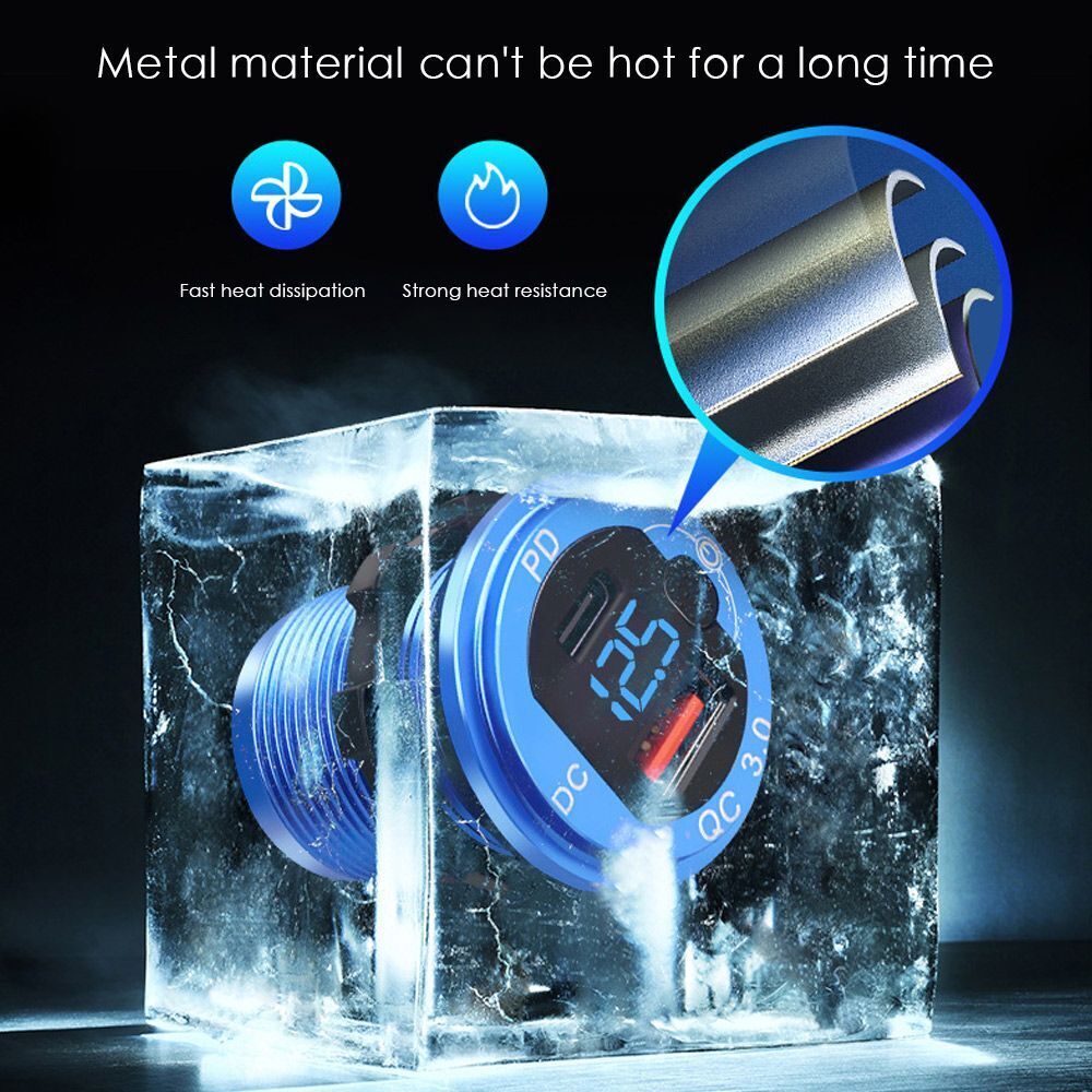 Automobiles Electronics Dual USB Quick Charge Power Outlet Socket Car Charger