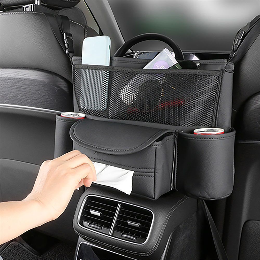 Car Seat Storage Bag Seat Back Net Organizer Container Auto Handbag Holder