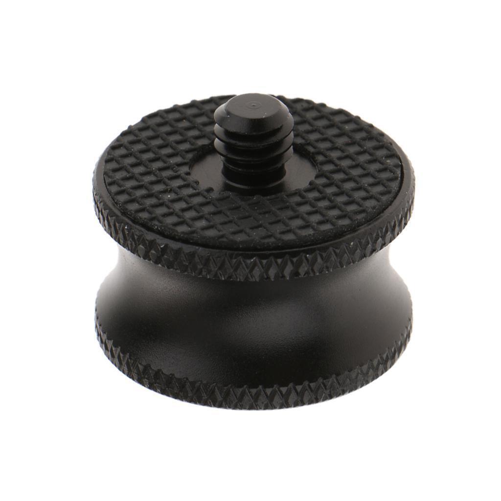 1/4 to 3/8inch Male Screw to Female Adapter   Converter for Tripod Black