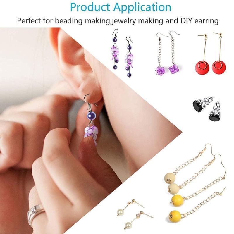 Earring Making Supplies Kit 2418 Pcs Earring Repair Part Earrings Jewelry Making