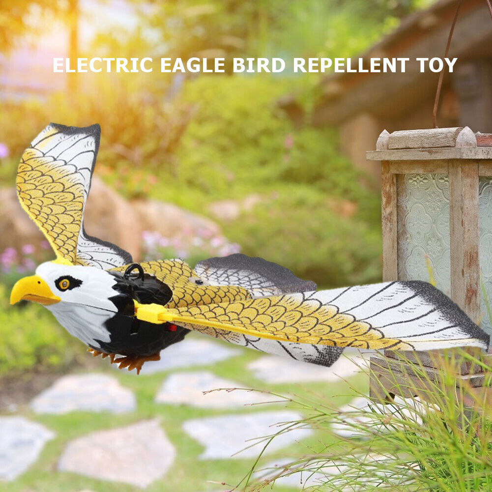 Luminous Bird Repellent Hanging Eagle with Music Portable Flying Bird Gift