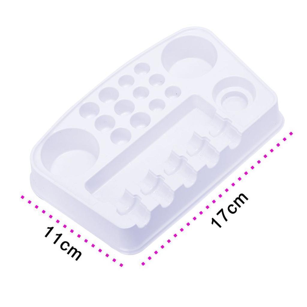 10pcs Tattoo Pigment Ink Cup Holder Stand Plastic Display Eyelash Glue Cup
