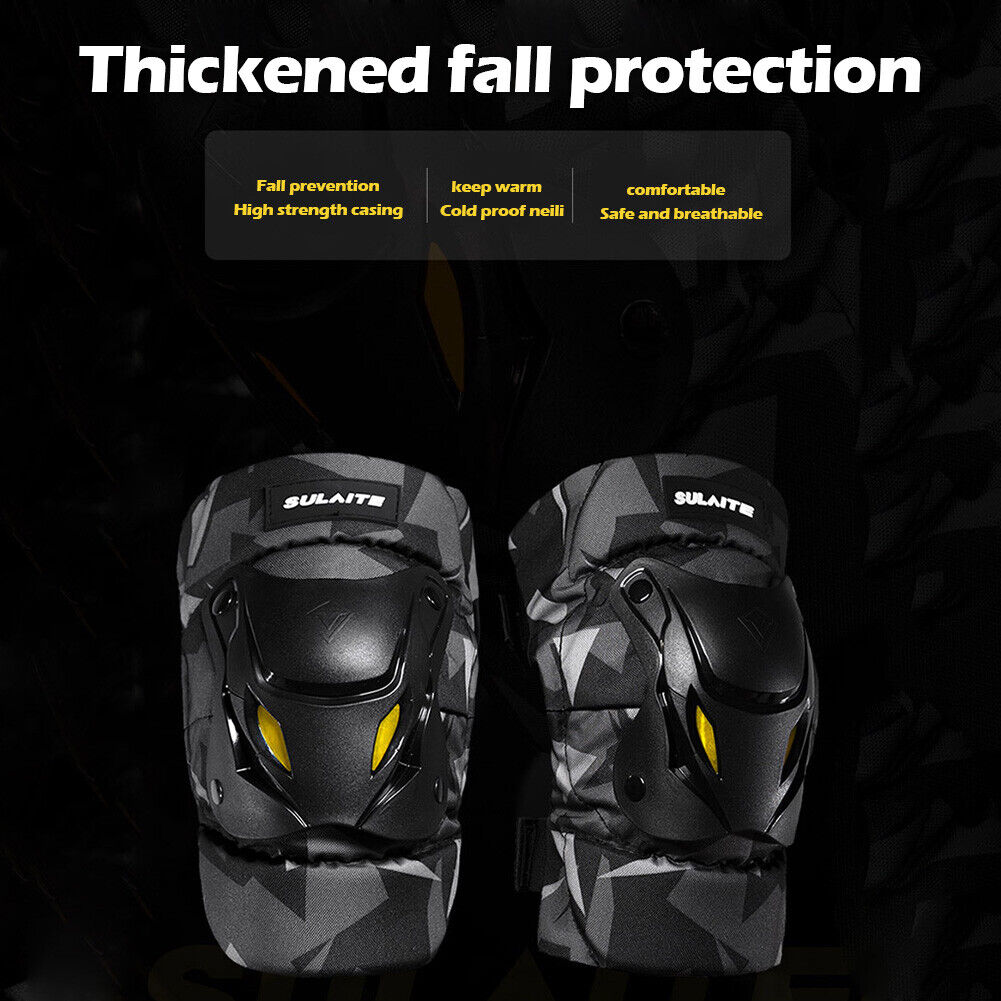 SULAITE Winter Motorcycle Elbow Pads Riding Protective Gear Camo 1 Pair