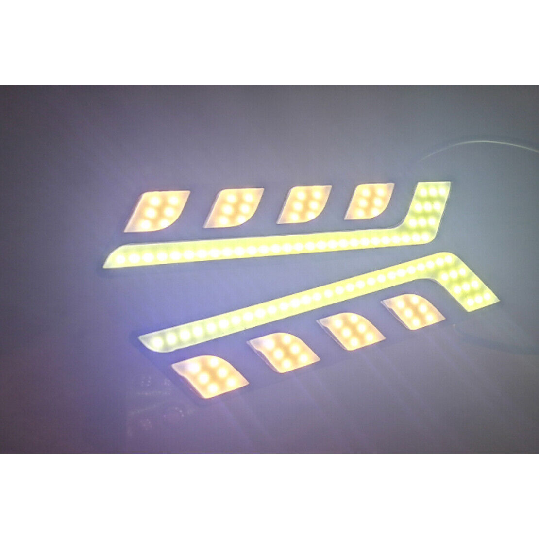 2pcs LED COB DRL Daytime Running Light Driving Turn Signal Fog Lamp White 12V