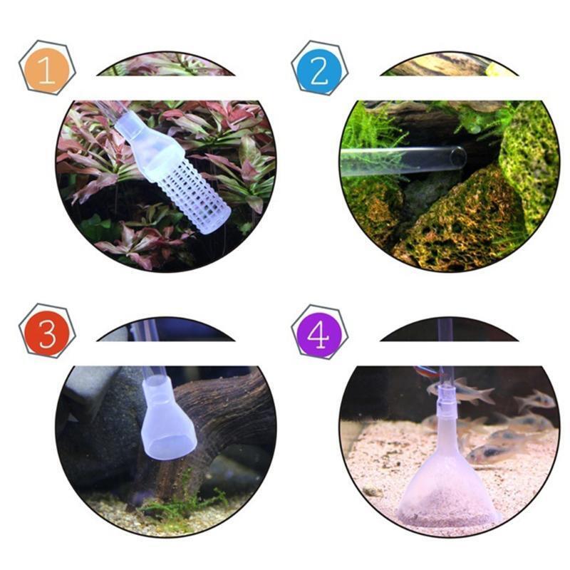 Manual Fish Tanks Water Changer Multipurpose Hand Siphon Pump Liquid Aquarium