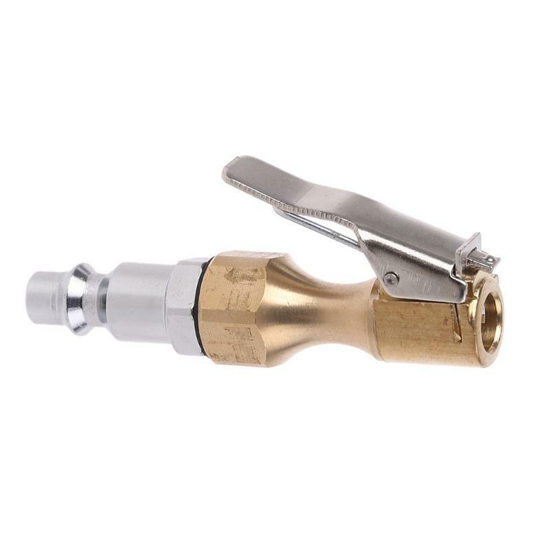 Heavy Duty Brass Air Chuck Set Lock on Tire Inflator Chuck Ball Air Chuck