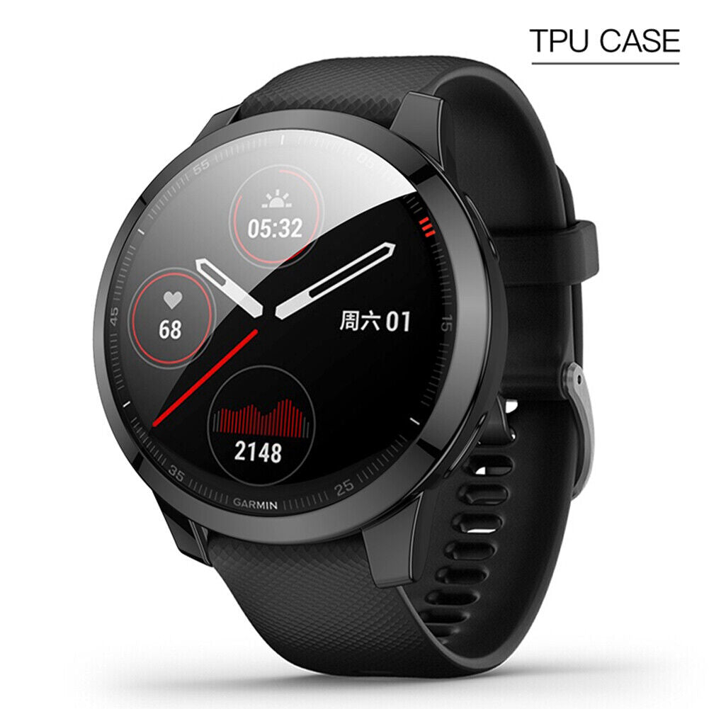 Watch Cover for Garmin Venu 2S/Vivoactive 4S TPU Protective Case (Black)
